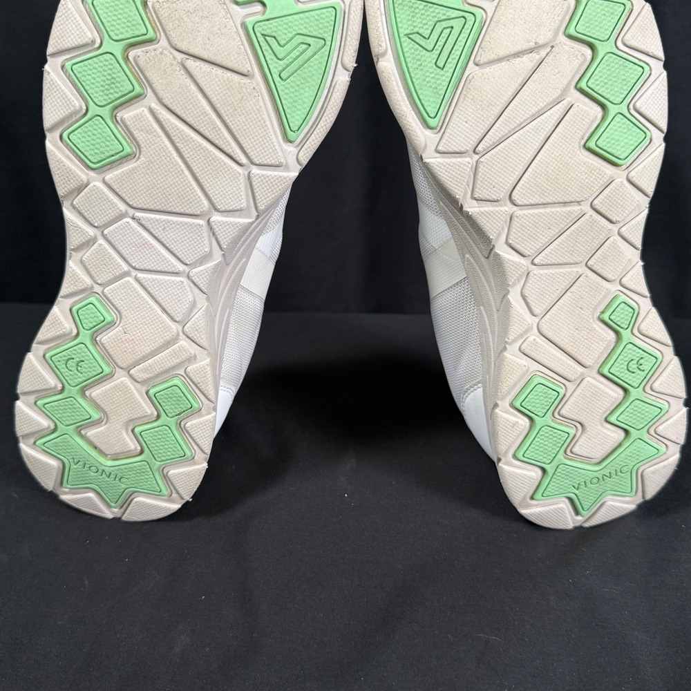Vionic Norelle White Mesh Bungee Lace Walking Shoe Orthopedic Sneakers Women 9.5 - Picture 10 of 16